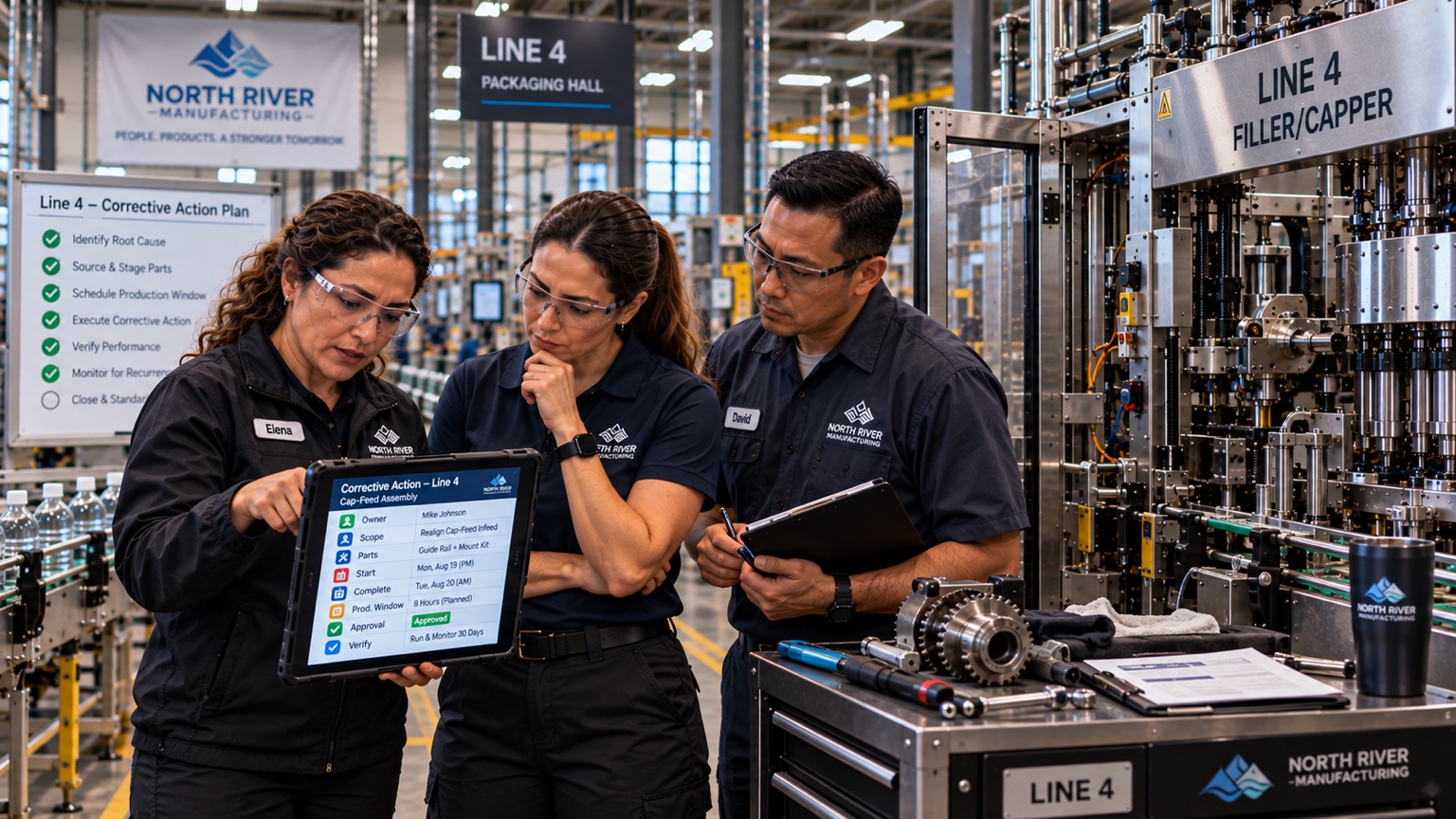 Corrective commitment recorded for the Line 4 event